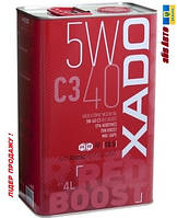 Моторна синтетична олива 4л XADO Atomic Oil 5W-40 C3 RED BOOST XA 26222