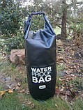Гермомішок водонепроникний Waterproof Bag 30 л чорний, фото 9