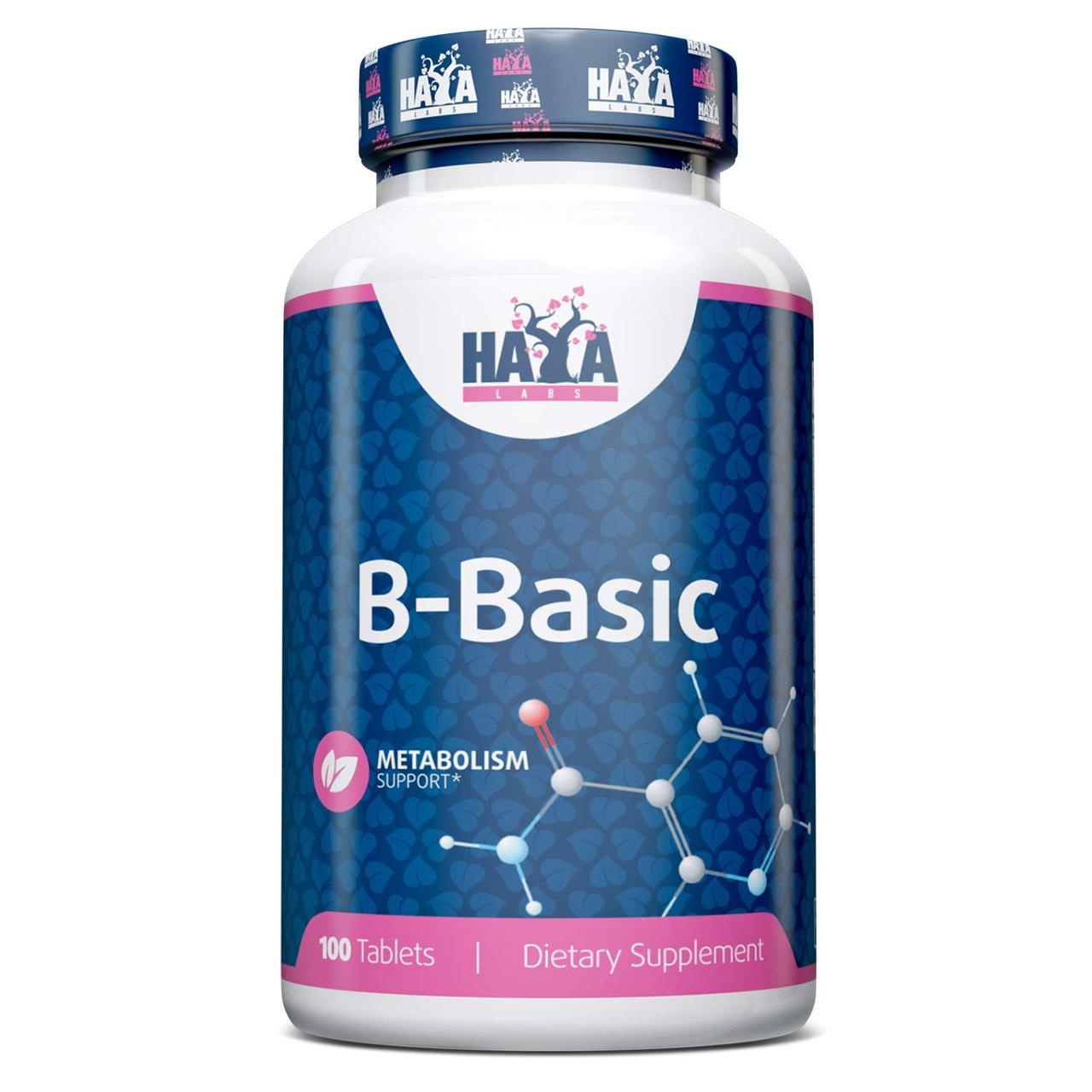 Комплекс вітамінів В Haya Labs B-Basic 100 Tabs, фото 1