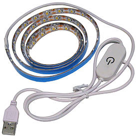 Комплект 1м LED стрічки USB 5V 2835(60LED/м) IP65 з сенсорним вимикачем