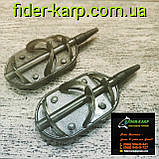Рибальська годівниця в зборі. Короповий монтаж "Arc Method Flat XL", вага 70 грамів., фото 6