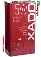 Моторна синтетична олива 5л XADO Atomic Oil 5W-40 C3 RED BOOST XA 26322