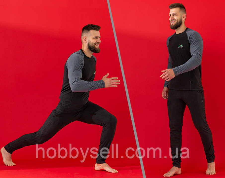 Чоловіча зимова термобілизна р.L Проф-монтаж MAGNETIC микрофлис до -15°С термобілизна флісова, фото 1