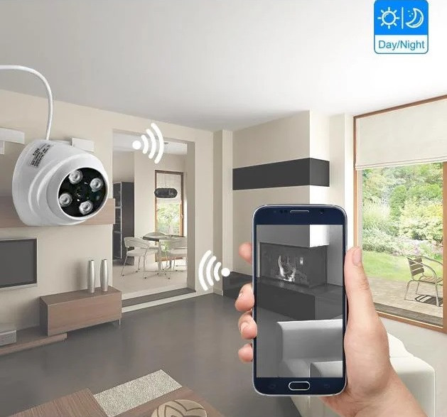 Камера Rias D204 Відеоспостереження з Нічним Зніманням, Камера для Домашньої Безпеки