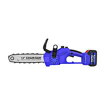 Електропила Chain Saw 10'', Ланцюгова пила, Акумуляторний апарат для різання дров, фото 6
