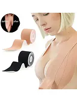 Кінезіо Тейп для Грудей Boob Tape, Еластична тканинна стрічка, Бюстгальтер-Невидимка, фото 3