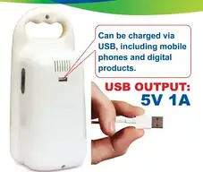 Ліхтар лампа HK-400B AKKO Rechargeable Emergency Led Lamp 26 Led, Мультифункціональний LED ліхтарик, фото 3