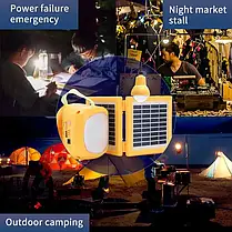 Ліхтар ручний Power Master із сонячною батареєю, Акумуляторний ліхтарик, LED ліхтар, фото 5