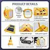 Ліхтар ручний Power Master із сонячною батареєю, Акумуляторний ліхтарик, LED ліхтар, фото 8