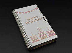 Скринька-конверт для грошей. "Birthday Party". 17х10х2см / Скринька-конверт для грошей. "Birthday Party". 17х10х2см
