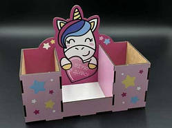 Органайзер з УФ-друком на три комірки. "Вірю в диво". 22х11х10(18)см. / Органайзер з УФ-друком на три комірки. "Вірю в диво".