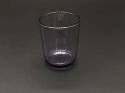 Скляна банка для свічок. Колір фіолетовий. 65х55мм 90мл / Скляна банка для свічок. Колір фіолетовий. 65х55мм 90мл