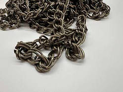 Ланцюжок для сумок з роз'ємними ланками. Колір старая латунь. 21мм / Ланцюжок для сумок з роз'ємними ланками. Колір старая латунь.