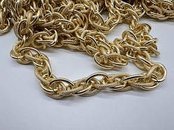 Ланцюжок для сумок з роз'ємними ланками. Колір золотий. 13,7мм / Ланцюжок для сумок з роз'ємними ланками. Колір золотий. 13,7мм