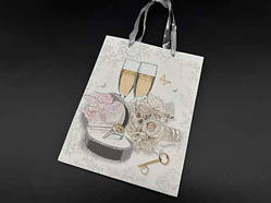 Подарунковий пакет. Весілля. 18х23х8см / Подарунковий пакет. Весілля. 18х23х8см