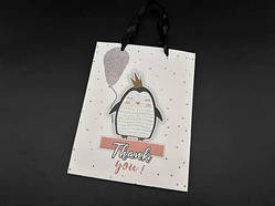 Подарунковий пакет. Пінгвін. 18х23х8см / Подарунковий пакет. Пінгвін. 18х23х8см