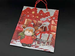 Подарунковий пакет.I Новорічний. 26х31х10см / Подарунковий пакет.I Новорічний. 26х31х10см