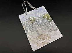 Одноразові паперові пакети з візерунком. 18х23х8см / Одноразові паперові пакети з візерунком. 18х23х8см