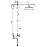 Душова колона з термостатичним змішувачем Koer KB-55014-01 (Кольор хром) (KR4732), фото 2