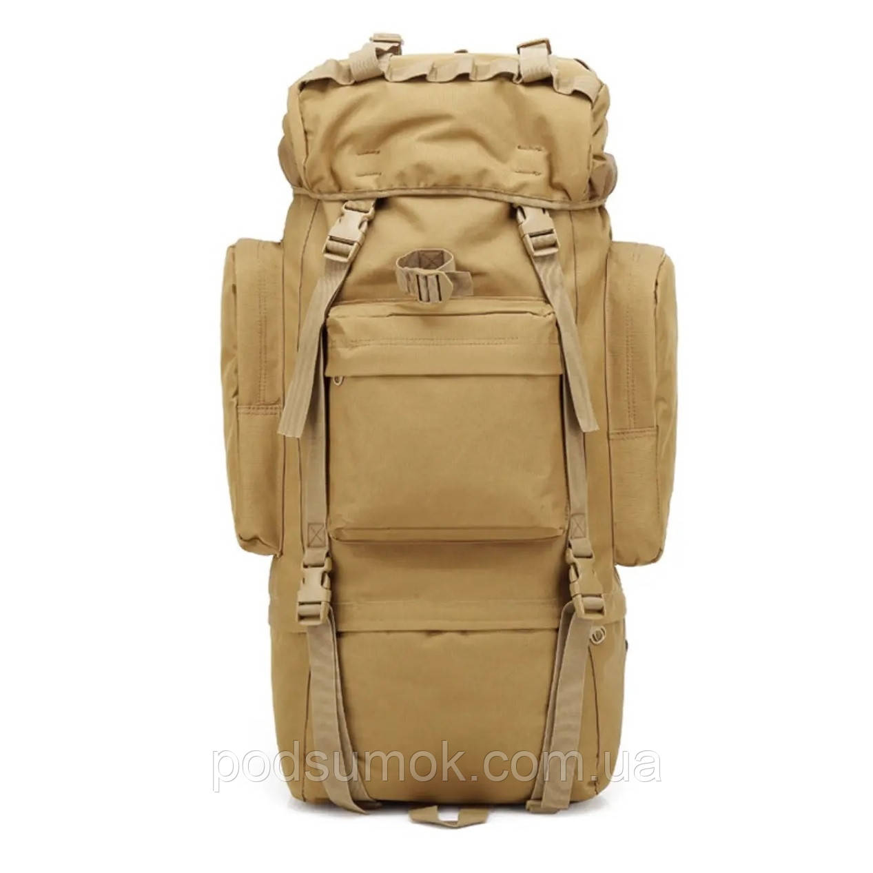 Каркасний тактичний рюкзак 80 літрів Large tactical Койот багатофунціональний