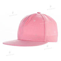 Кепка с прямым козырьком snapback розовая (7981)