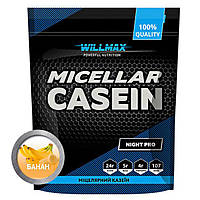 Протеин Willmax Micellar Casein 900 г Банан