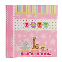 Альбом дитячий на 200 фотографій 10х15см CHAKO BEAUTIFUL Baby Zoo Pink