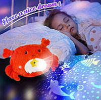 Детский ночник проектор мягкая игрушка Морские Жители Dream Lites Bell Howell