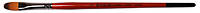 Синтетика овальная, Carrot 1097FR, №14, короткая ручка, кисть KOLOS