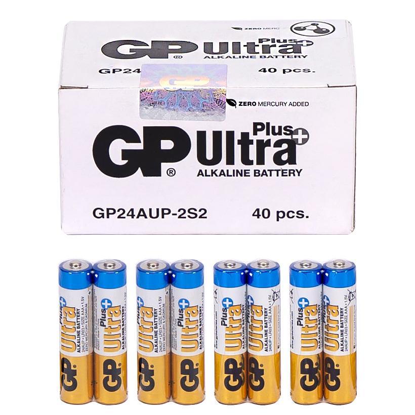 Міні пальчикова батарейка в спайці по 2 шт. на 1,5V GP 24АUP-2S2 AlkalineUltra Plus GP-103681 в упаковці 40 шт
