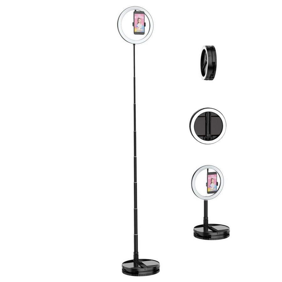 Кільцева лампа 26 см складана на підставці 168 см AC Prof