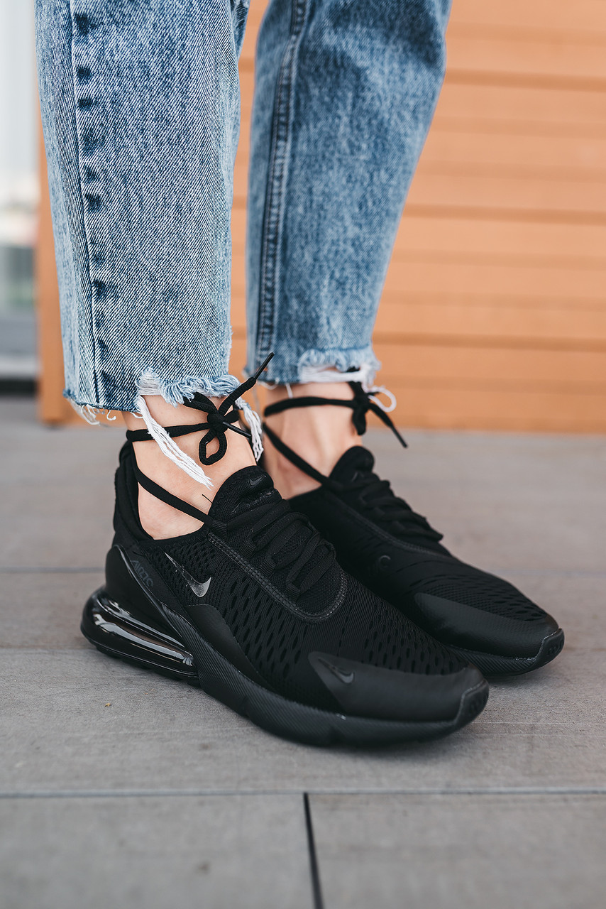 Кросівки чоловічі чорні Nike Air Max 270 "Black" (01302)