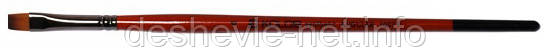 Синтетика плоска, Carrot 1097F, № 8, коротка ручка, пензель KOLOS, фото 2