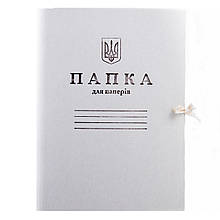 Папка для паперів, картонна, на зав'язках, А4