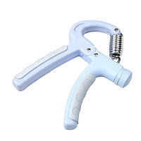 Еспандер кистьовий пружинний із регульованим навантаженням, світло-блакитний