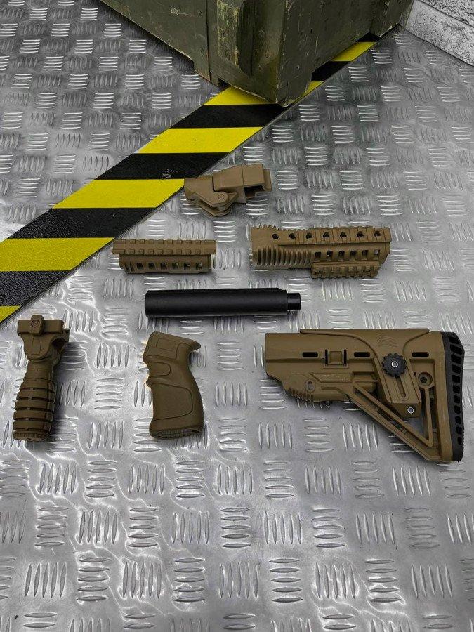 Набір для АК Тюнінг Комплект приклад телескопічний Fab Defense, фото 1