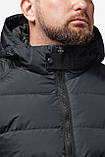 Чоловіча зимова непродувна курточка колір графіт модель 63901, фото 5