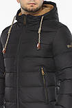 Зимова чоловіча якісна курточка в чорному кольорі модель 63537, фото 5