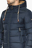 Темно-синя куртка зимова стьобана для чоловіка модель 63537 50 (L), фото 5