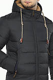 Чоловіча зимова курточка з манжетами колір графіт модель 63537, фото 5