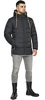 Чоловіча зимова курточка з манжетами колір графіт модель 63537 50 (L)