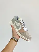 Кроссовки Air jordan 1 low beige