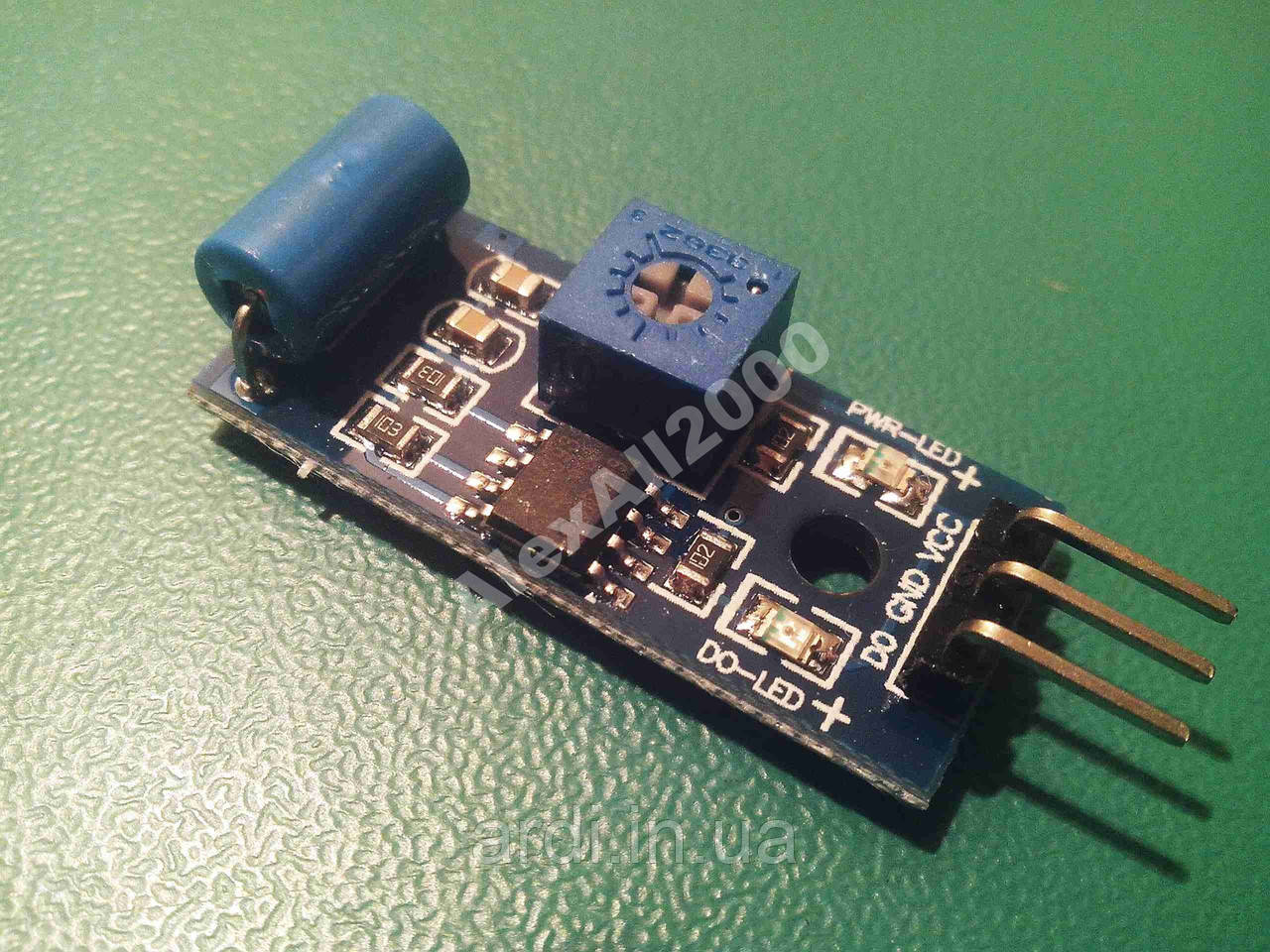 Датчик вібрації, нахил SW-420, Arduino