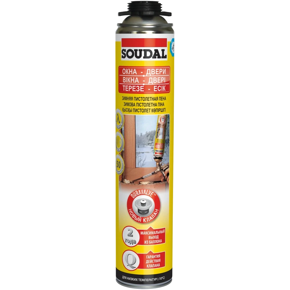 SOUDAL Піна монтажна пістолет зимова 750мл