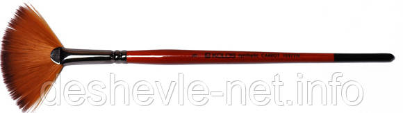 Синтетика віялова, Carrot 1097FN, № 4, коротка ручка, пензель KOLOS, фото 2
