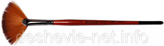 Синтетика віялова, Carrot 1097FN, № 6, коротка ручка, пензель KOLOS, фото 1