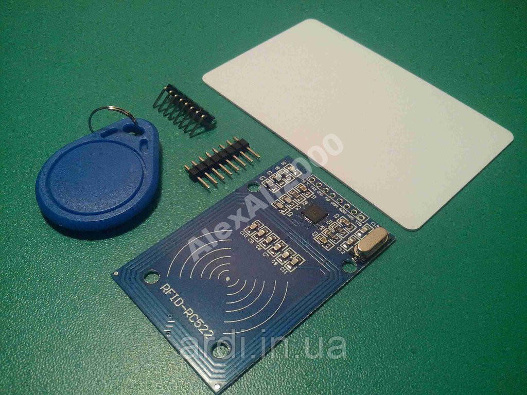 RFID-ридер модуль RFID-RC522, карта та брелок, фото 1