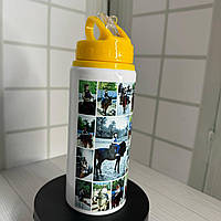 Термос бутылка с индивидуальным принтом фото/лого/текст "Фотоколлаж" 600 мл