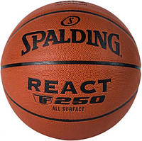 Мяч баскетбольный Spalding React TF-250 FIBA Оранжевый 7 (76967Z 7)