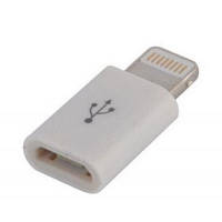Переходник Lightning to Micro USB Lapara (LA-Lightning-MicroUSB-adaptor white) p